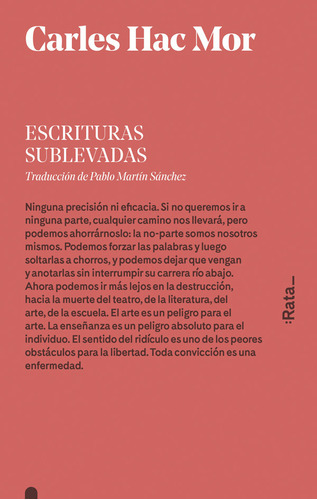 Escrituras Sublevadas (libro Original)