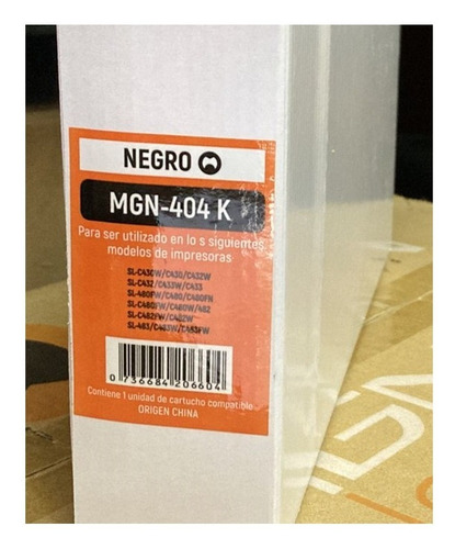 Imagen 10 de 10 de Toner Alternativo Para Samsung 404 Neg Cyan Mag O Amar C430w