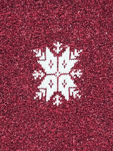 Ugly Sweater Navideño Copos De Nieve Cuello Alto Mujer S (Usado)