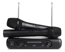 Comprar Kit Microfonos Inalambricos Profesionales Vhf Karaoke Largo Alcance