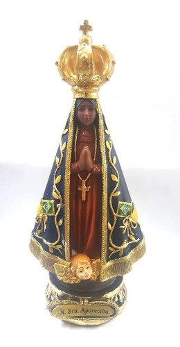 Imagem Nossa Senhora Aparecida Em Resina Linda! 42cm