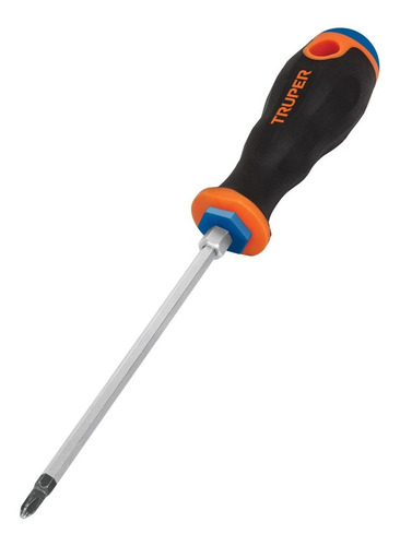 Desarmador Punta Phillips # 2 Mango Grip 8'' Truper 14082