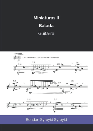 Libro: Miniaturas Ii, Balada: Guitarra (spanish Edition)