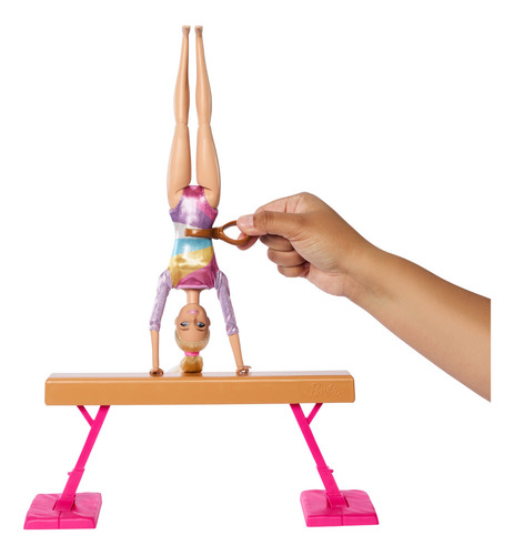 Barbie Gimnasta Set De Juego Cabello Rubio Multicolor