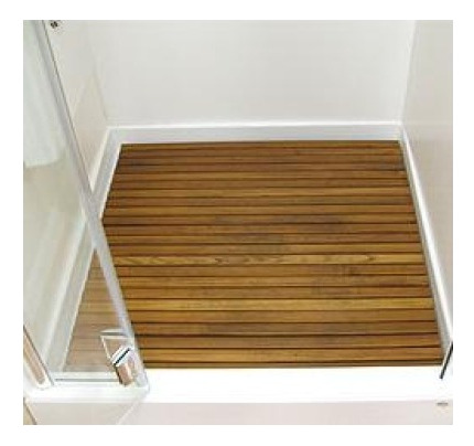Deck De Madeira Para Chuveiro Ou Saida De Banho - 70x60 Cm