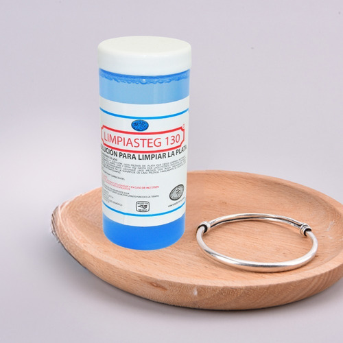 Liquido Para Limpiar Joyería Plata Limpiasteg + Paño Chico