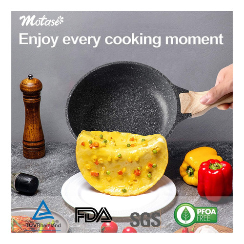 Motase Sartén Antiadherente De 20 Cm Ideal Para Huevos