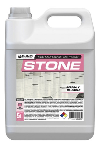 Restaurador Para Pisos Stone 5lts Thames Multisuperficie