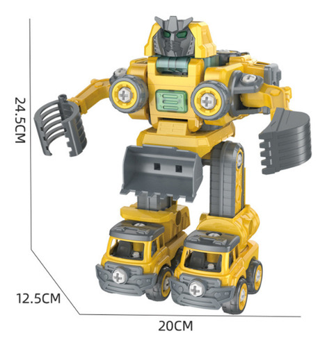 Transforme Robôs, 5 Em 1, Desmonte Veículos De Brinquedo