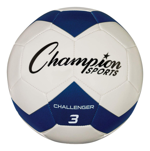Champion Sports Challenger - Balón De Fútbol, Talla 3, Az.