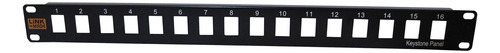 Linkmade Metal 16-keystone Sin-soporte Patchpanel 1u Vacio U
