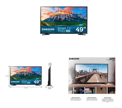 Televisión Samsung Smart Tv Plana 49 Pulgadas Fhd 