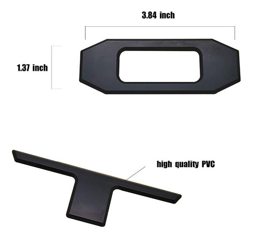 Imagen 6 de 8 de Emblema Letras Toyota Tacoma Batea Negro 2016-2021 Traseras