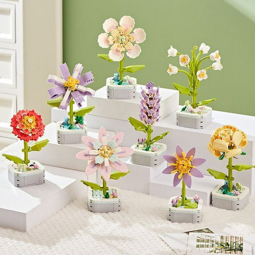 Bloques De Construcción Flor De Bonsái Flores De Plantas