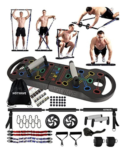 ~? Hotwave Ultimate Portable Home Gym Con 16 Accesorios De F