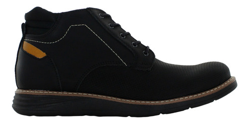 Rooster Bota Comoda Agujeta Tactopiel Negro Hombre 82155