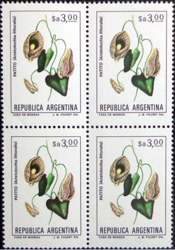 Argentina Flores, Cuadro Gj 2108 $a 3 Fósforo 83 Mint L9797