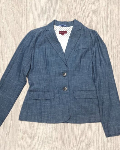 Blazer Merona Talla Xs Azul Acero