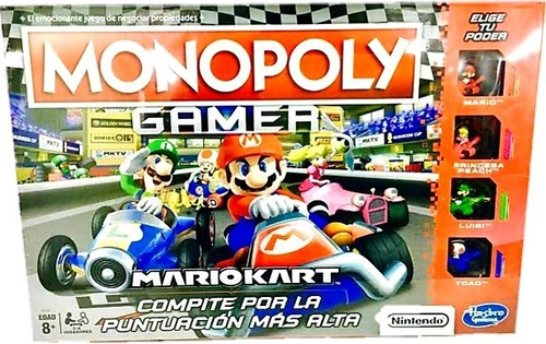 Monopoly Mario Kart Juego De Mesa Clasico  Hasbro 