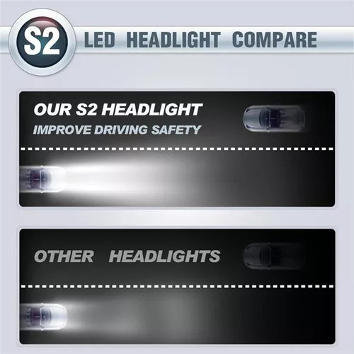 Nuevo Kit De Faros Led De 8000 Lm De Haz Alto Y Bajo/niebla