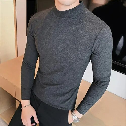 Camisetas De Manga Larga De Algodón Para Hombre, Plus S3