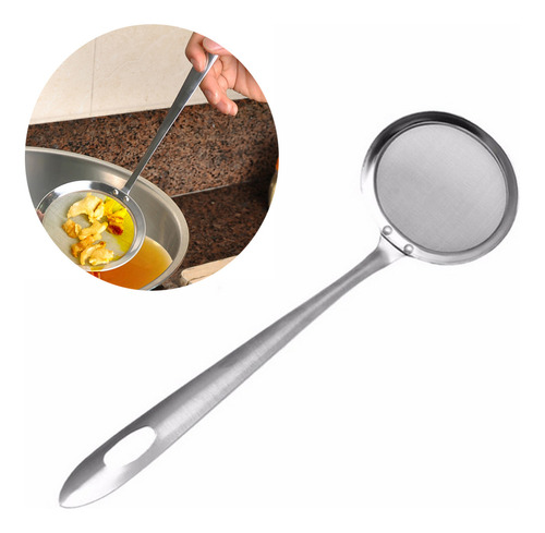 Cucharón De Malla Para Alimentos Skimmer Spoon, Colador Fino