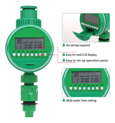 Salida Programable Manguera Grifo Temporizador 3/4 1/2 Grifo