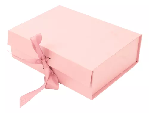 Caja de regalo grande, cajas de regalo rosas de 8 pulgadas con tapas para  regalo