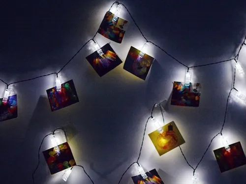 Alambre 40 Led 15 Clip 4m Luz Blanca Fotos Eventos Amor Pila