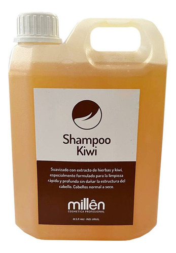  Shampoo Profesional De Kiwi Bidón 5 Litros Limpieza Profunda