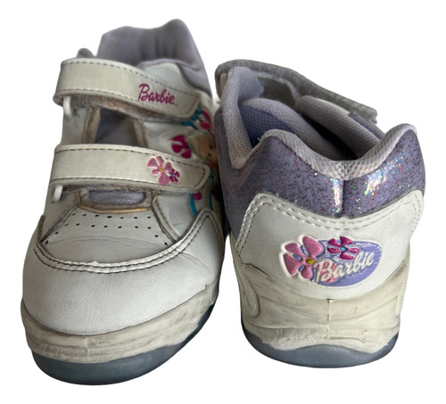 Zapatillas Barbie Niña Con Brillos Talle 32 Originales (Usado)