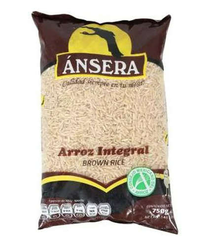 Ansera Arroz Integral (brown Rice) 750g 5 Piezas
