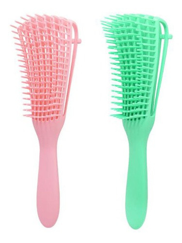 2pcs Escova De Silicone Para Evitar A Perda De Cabelo