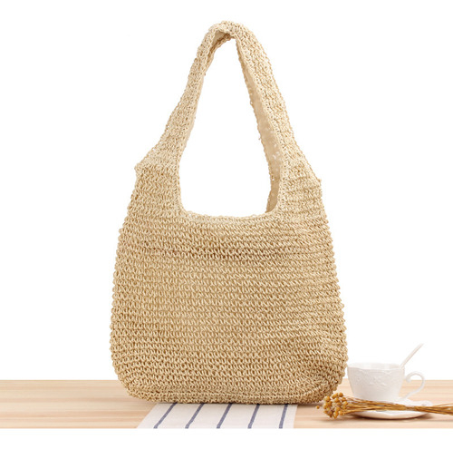 Bolso Tote Tejido A Mano De Playa Para Mujer