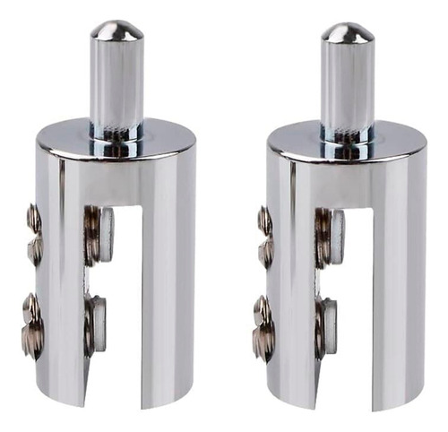 Kit Bisagra Pivotante Inomax IM8045 Puerta de Vidrio de 3 a 8mm para Mueble Vitrina de Piso a Techo Cromada No Requiere Perforación en Vidrio Hasta 15kg