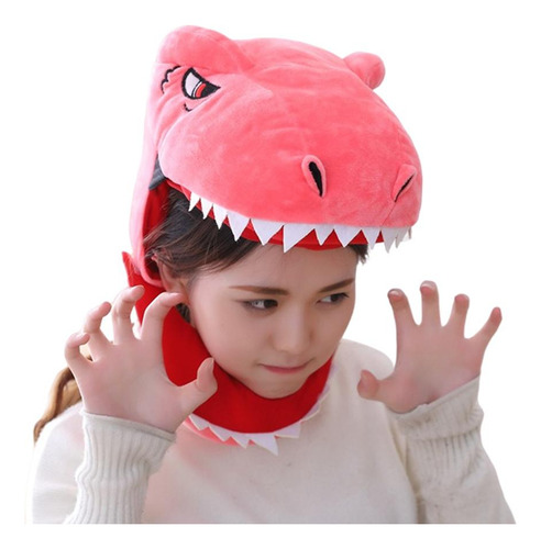 . 2 X Lindo Sombrero De Cabeza De Dinosaurio Cosplay