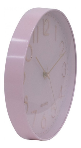 Relógio Parede Rosa 30x30cm