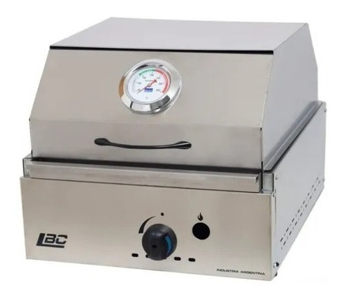 Imagen 1 de 4 de Parrilla A Gas Con Tapa Lbc Enlozada Gabinete Acero Inox