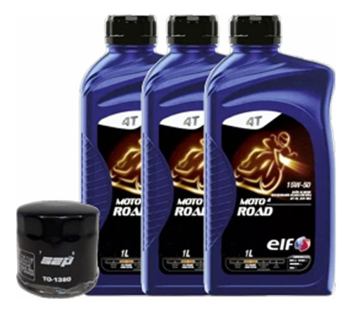 Kit Suzuki V Strom 650 1000 Filtro Aceite Sep + Elf 15w50