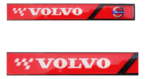 Emblema Lateral Camión Volvo Rojo Blanco 20.3 X 2.7cm