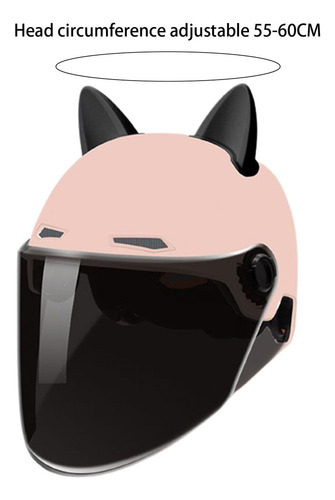 Casco De Moto Con Visera, Medio Casco De Motocicleta, Lindo,