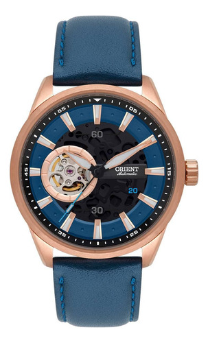 Relógio Orient Masculino Ref: Nh7rc002 D1dx Automático Rosé