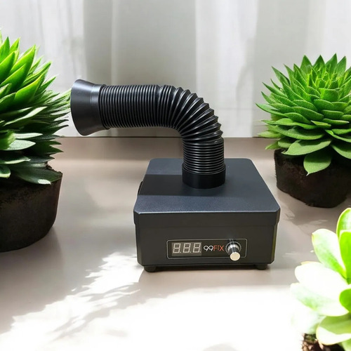 Extrator / Filtro De Fumaça Para Bancada Bivolt 15w - Preto