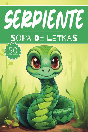 Sopa De Letras Serpiente: 50 Juegos Animales Para Buscar Pal