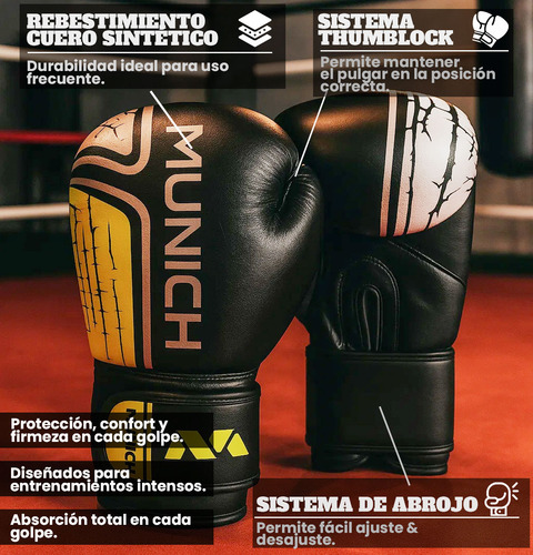 Guantes Boxeo Munich Sparta Kickboxing Entrenamiento