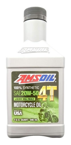 Aceite Sintético Amsoil Motor 4 Tiempos 20w-50 946 Ml.