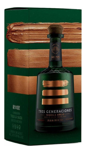 Pack De 6 Tequila Sauza 3 Generaciones Añejo 750 Ml