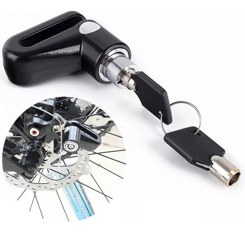 Tranca Candado Anti Robo Disco Freno Motocicleta Bicicleta