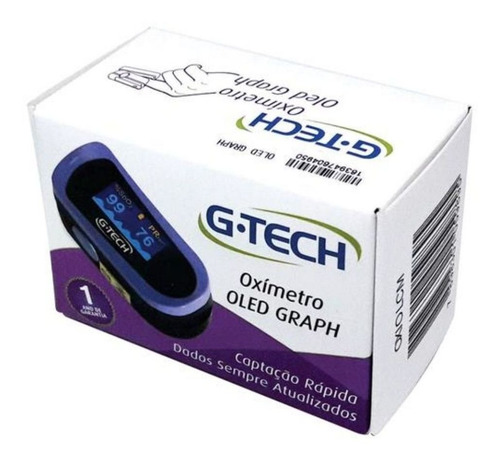 Imagem 4 de 4 de Oximetro Digital De Dedo Medidor De Saturação G-tech Oxiolcm
