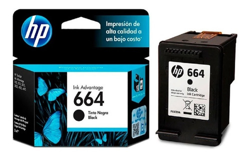 Cartucho De Tinta Hp 664 Negro 